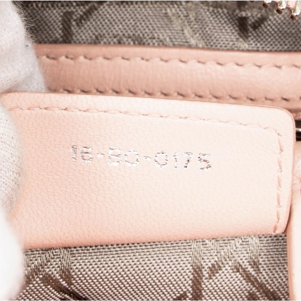Christian Dior Medium Lady Dior Bag in Pale Pink Cannage Lambskin Leather - Picture 10 of 10